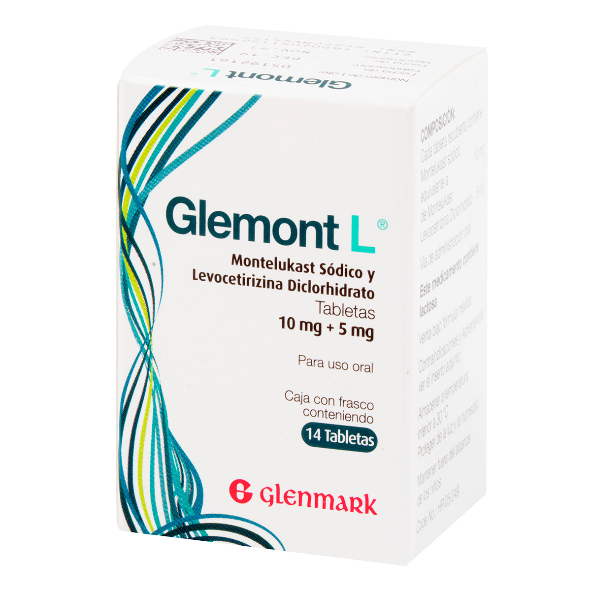 GLEMONT L 10MG+5MG 14 TABLETAS