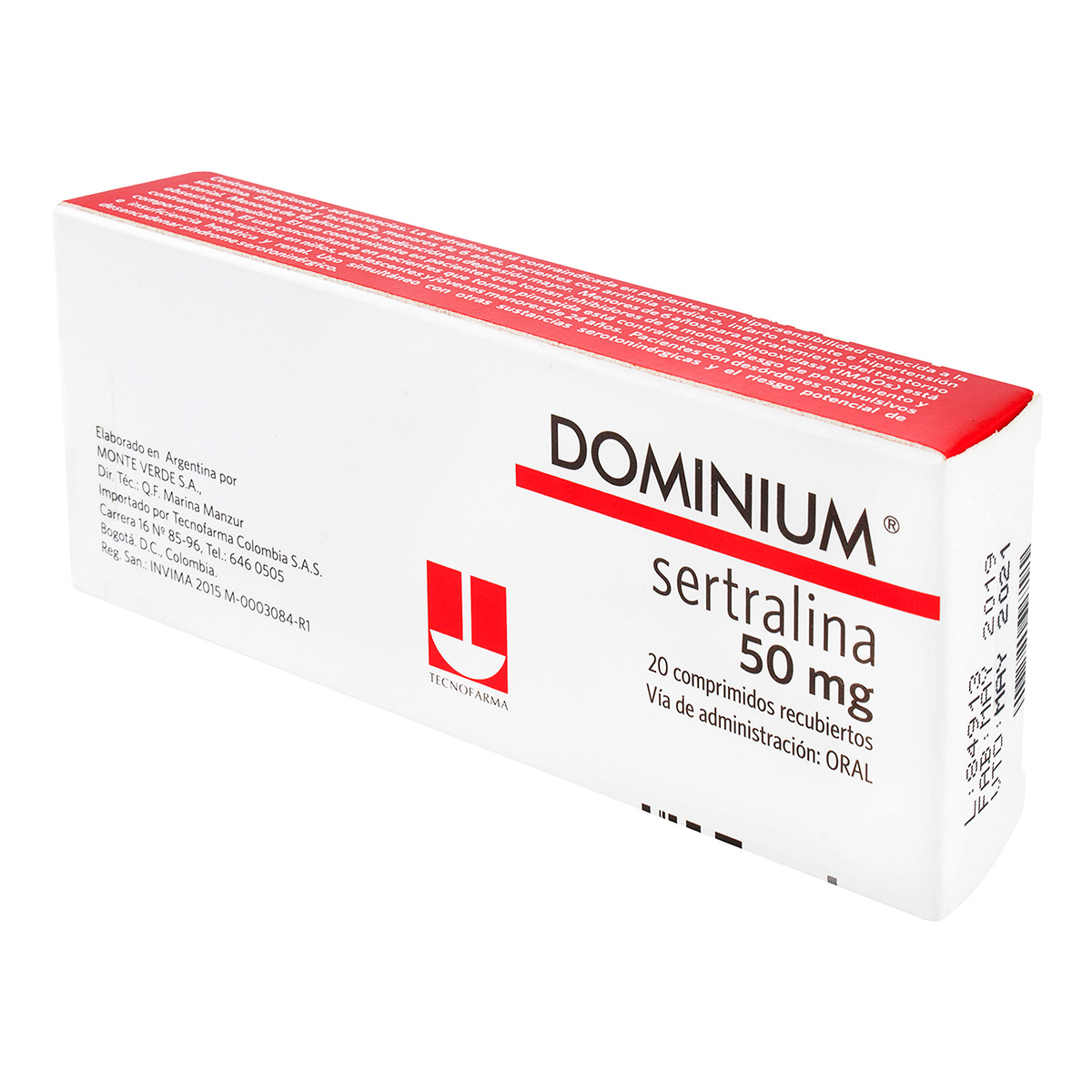 DOMINIUM 50 MG 20 CAPSULAS