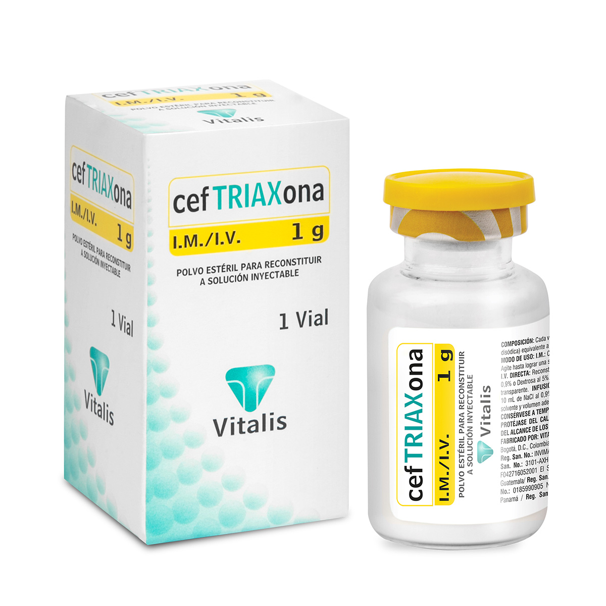 CEFTRIAXONA 1 G 1 AMPOLLAS VT