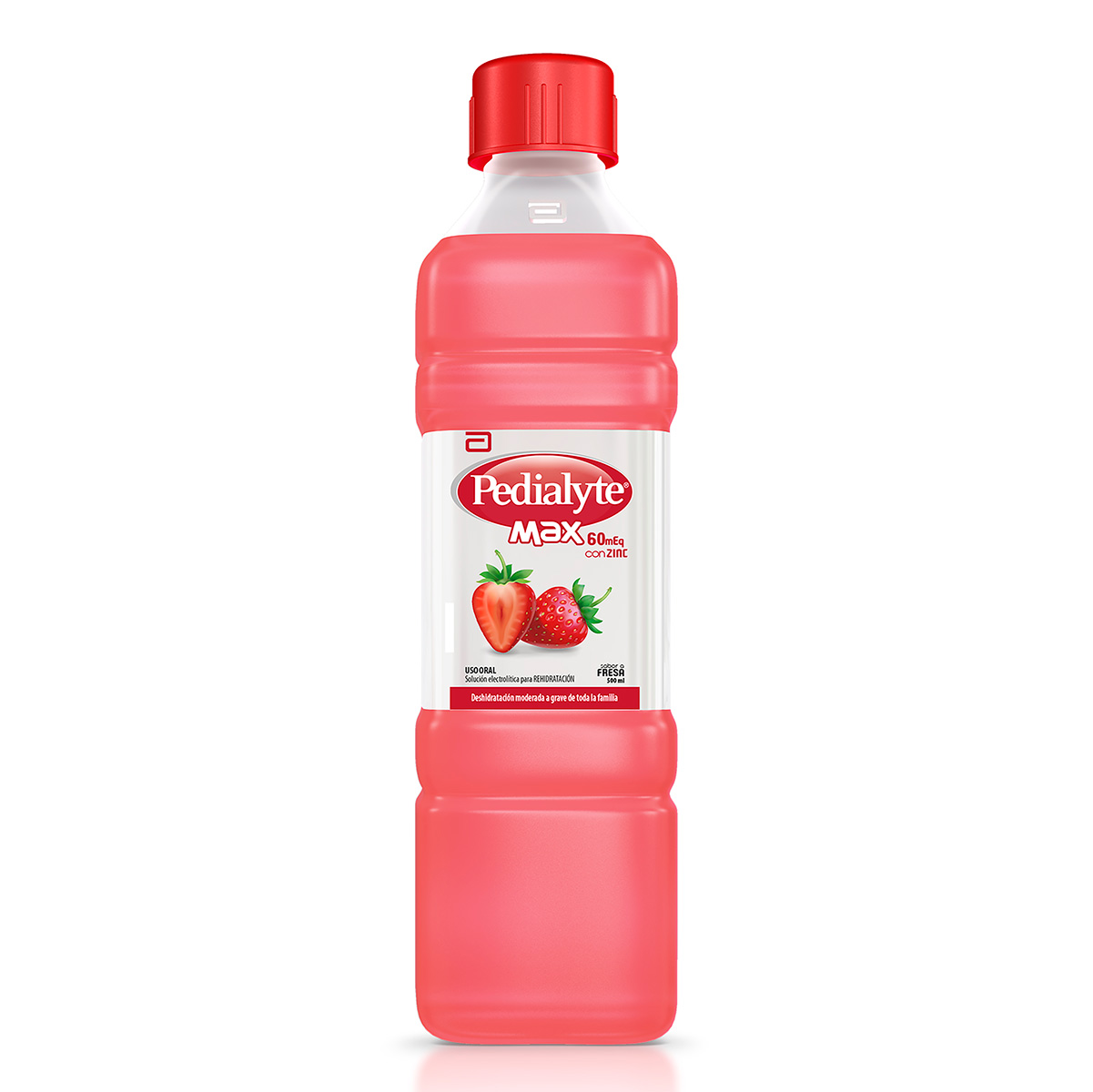 PEDIALYTE MAX ZINC 60 FRESA 500 ML(PDC)