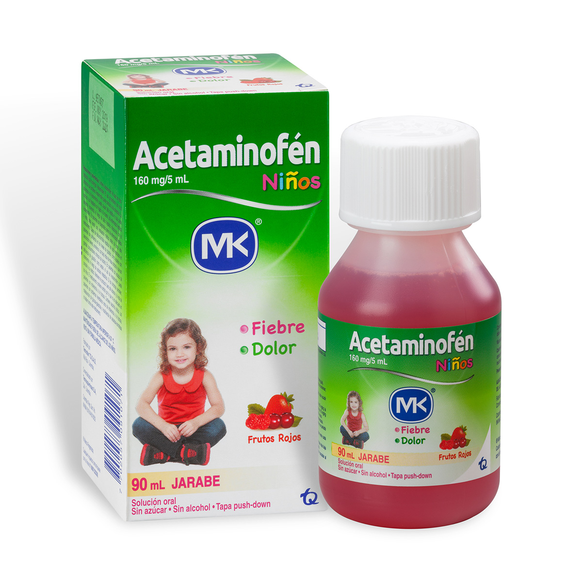 ACETAMINOFEN 160MG/5ML JARABE 90ML MK