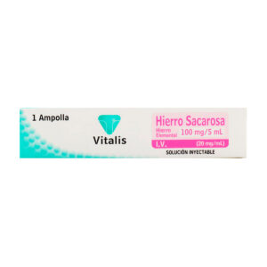HIERRO SACAROSA 100 MG 1 AMP VT