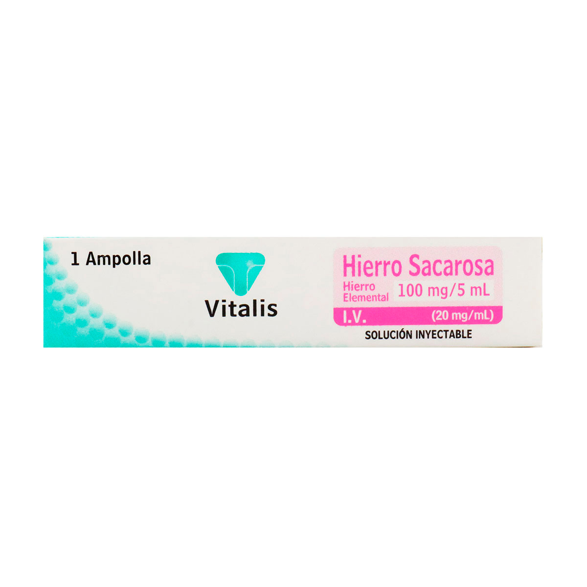 HIERRO SACAROSA 100 MG 1 AMP VT
