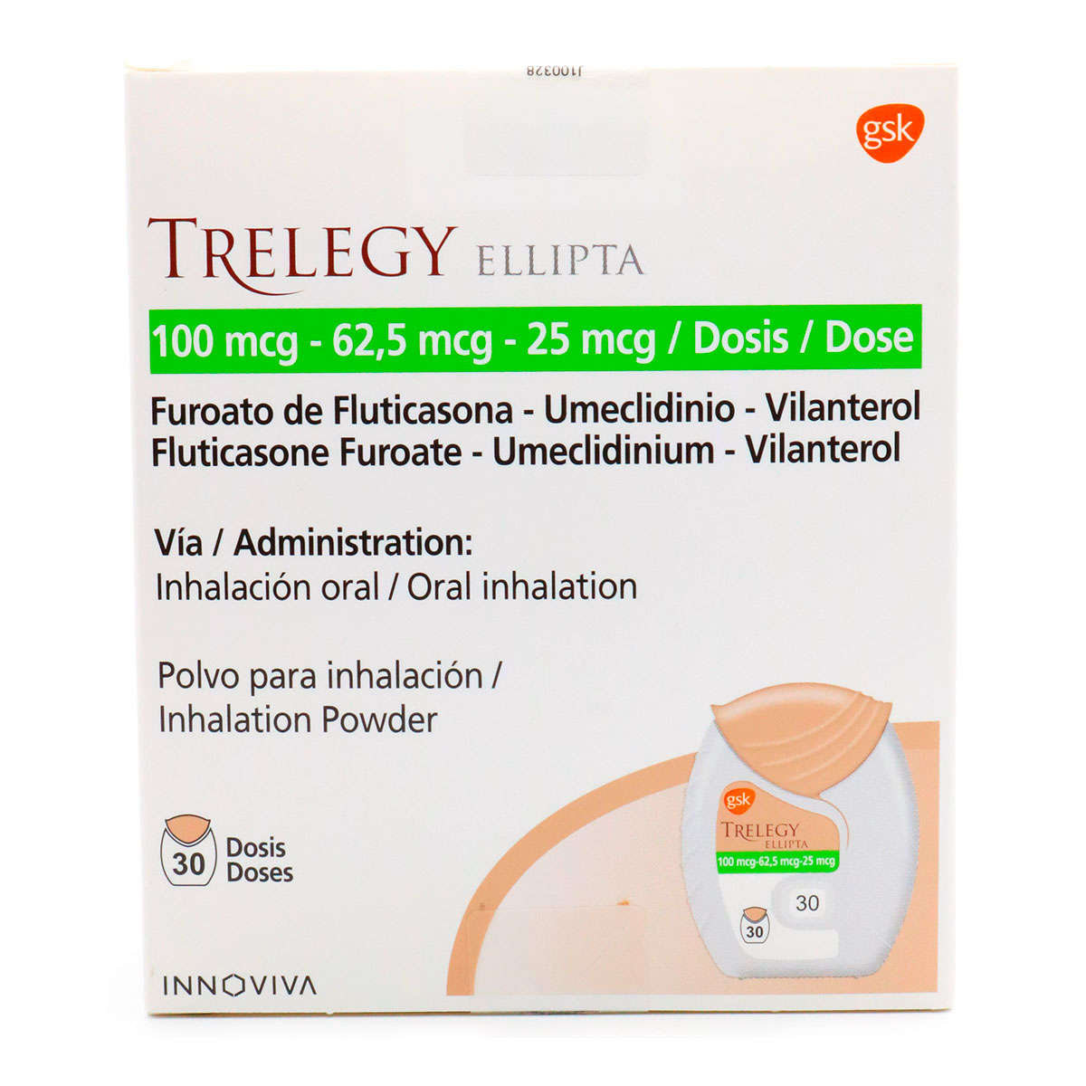 TRELEGY ELLIPTA 100/62.5/25MG 30DO.