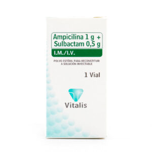 AMPICILINA+SULBACTAM 1AMP 1.5GR. VT