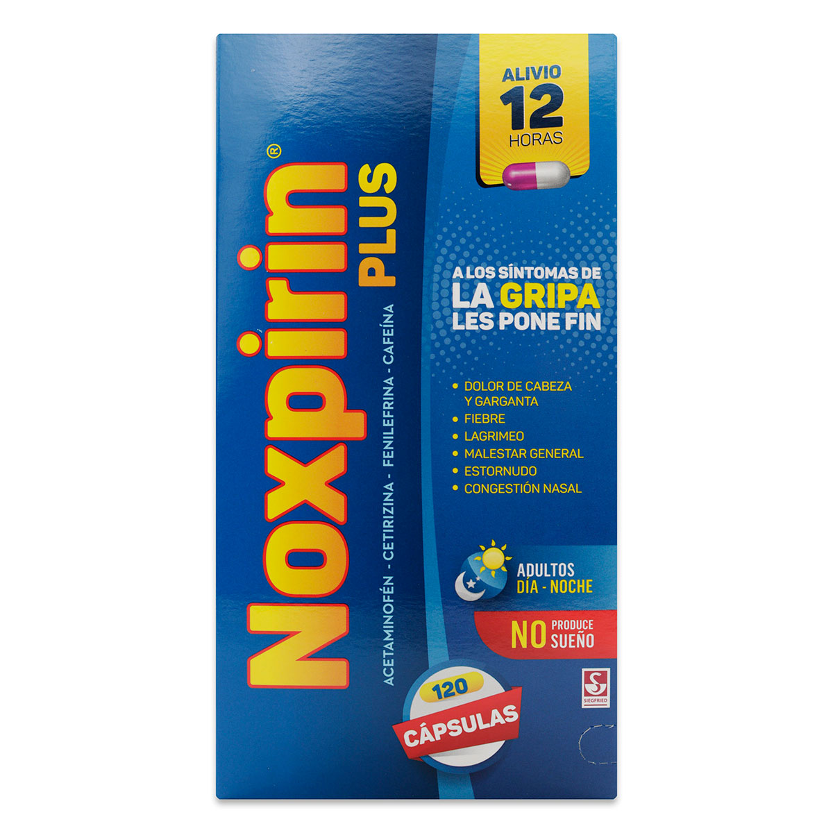 NOXPIRIN PLUS 120 CAPSULAS