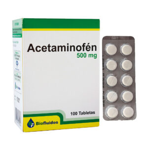 ACETAMINOFEN 500 MG 100 TABLETAS QUIBI