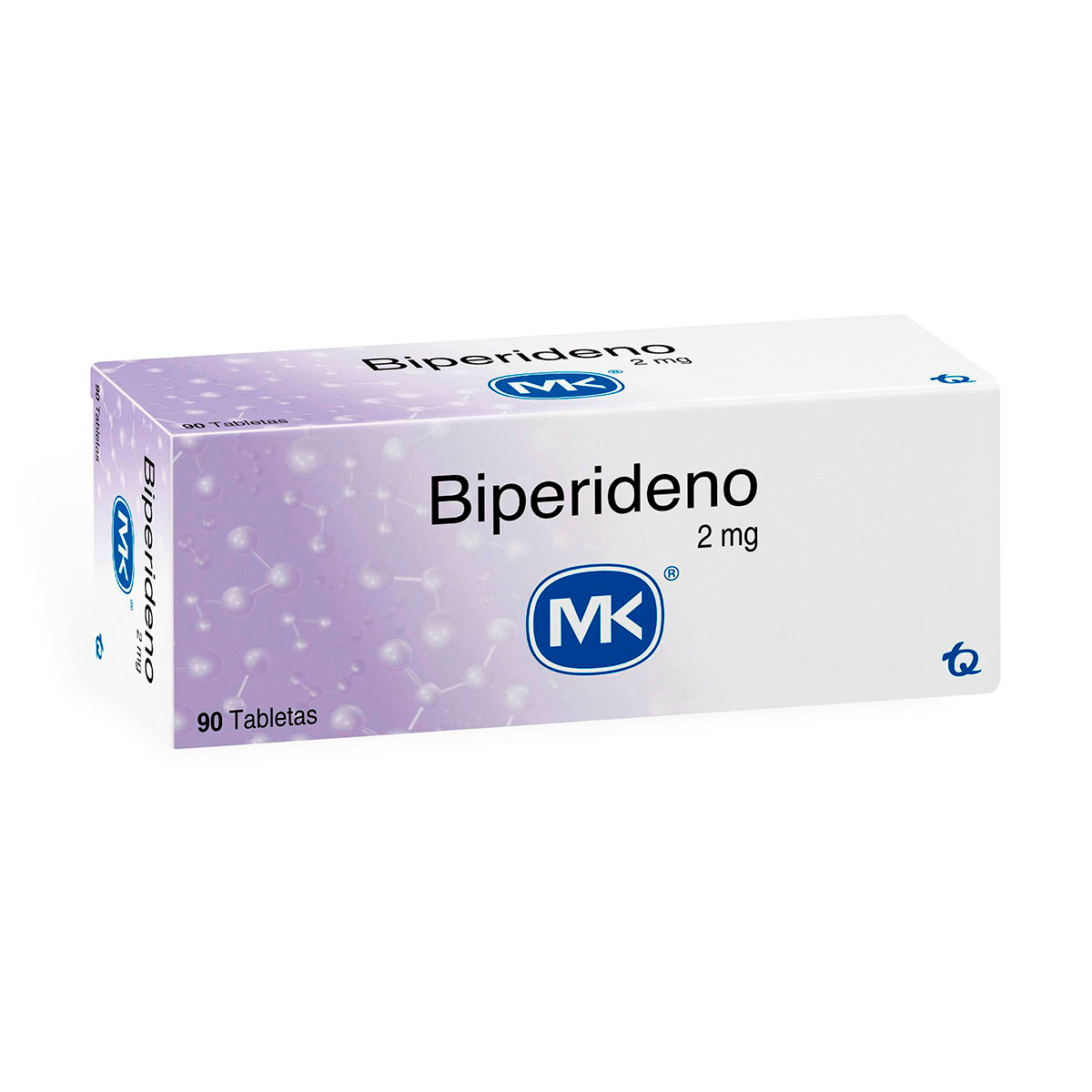 BIPERIDENO 2 MG 90 TABLETAS. MK