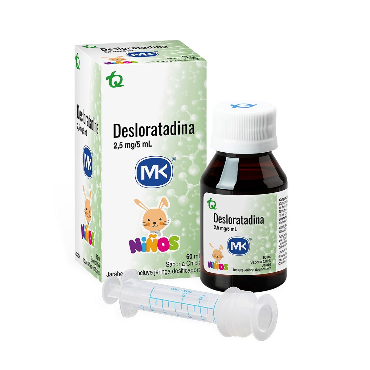 DESLORATADINA 2.5MG/5ML JBE 60ML MK