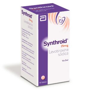 SYNTHROID 25 MCG 90 TABLETAS