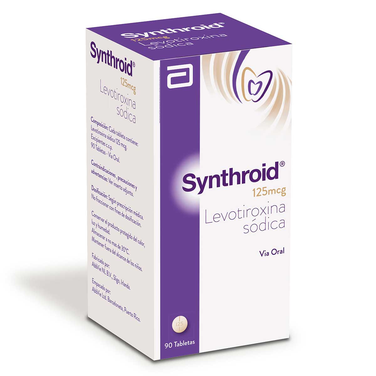 SYNTHROID 125 MCG 90 TBS