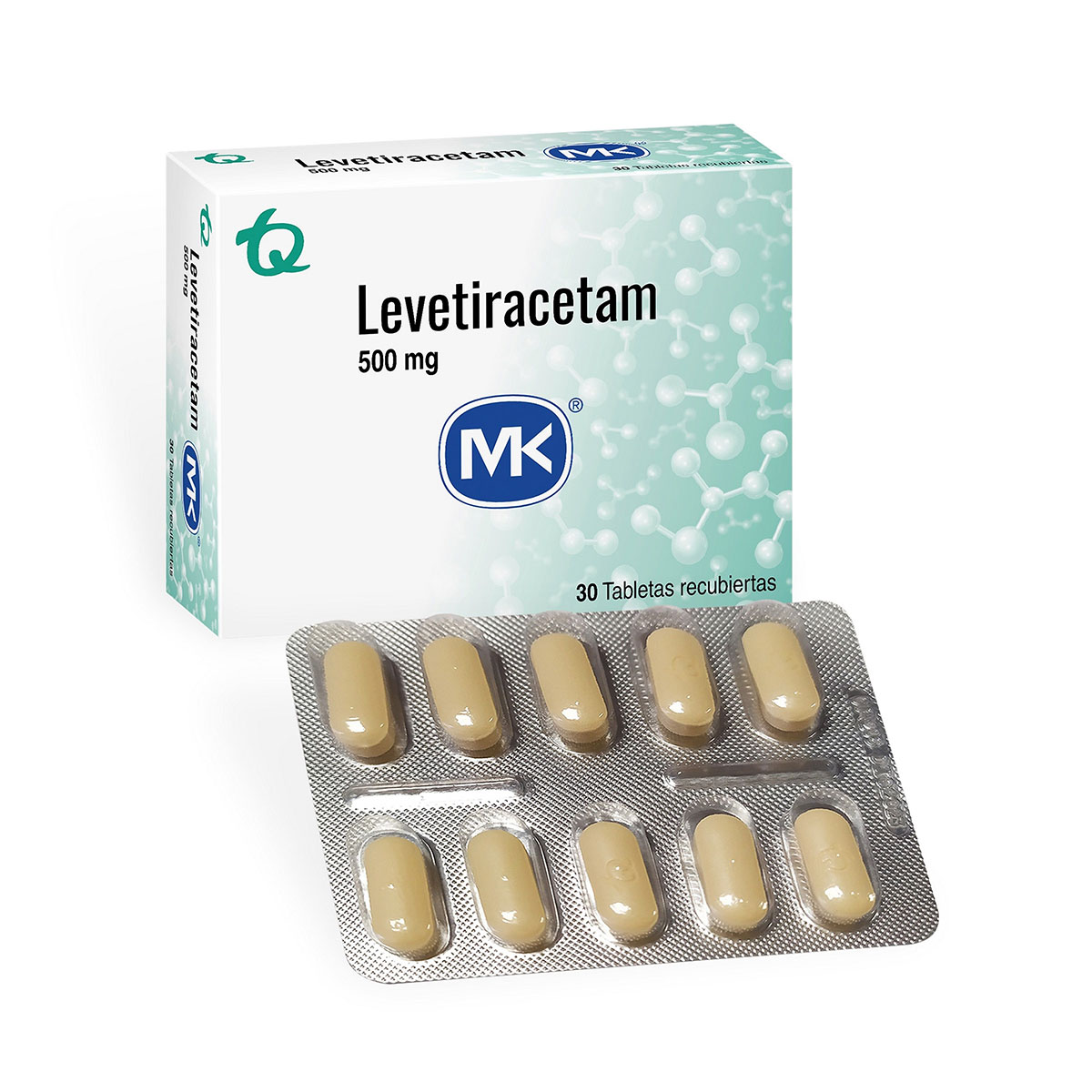 LEVETIRACETAM 500 MG 30 TBS MK 44100