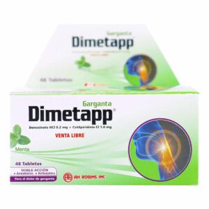 DIMETAPP GARGANTA 48 TABLETAS