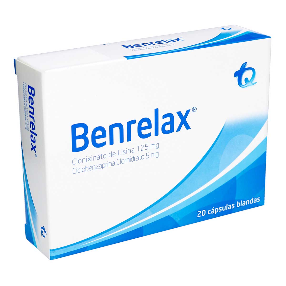 BENRELAX 125 MG + 5 MG 20 CAPSULAS