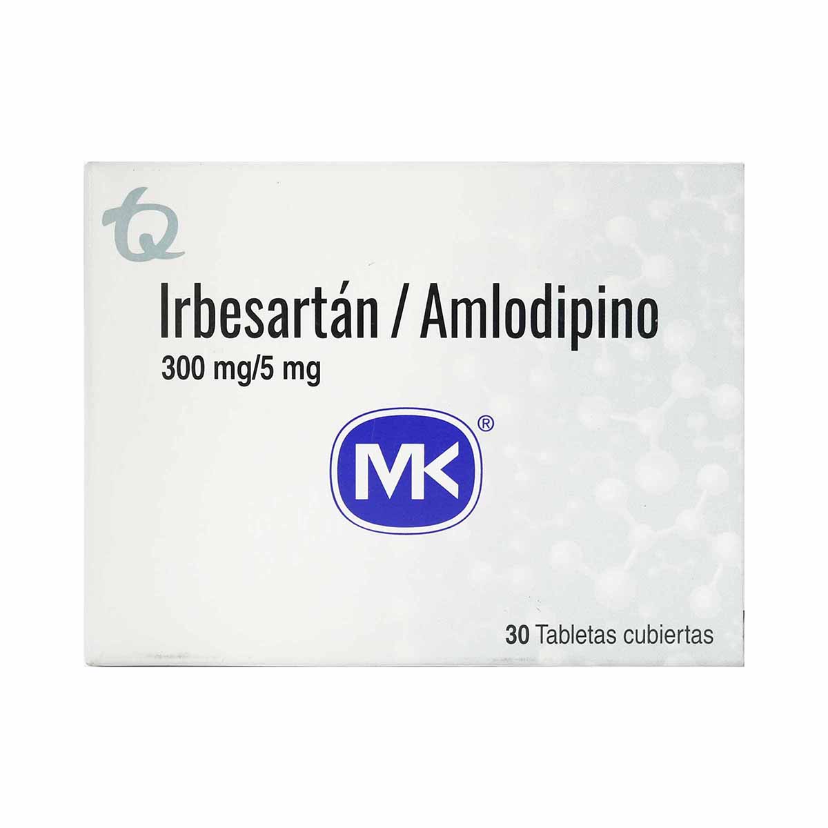 IRBESARTAN 300MG+AMLODIPINO 5MG 30TBS MK