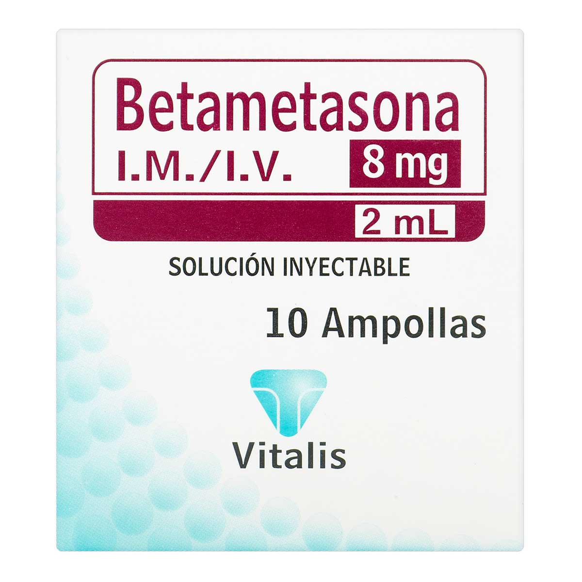 BETAMETASONA 8MG/2ML 10 AMPOLLA VT