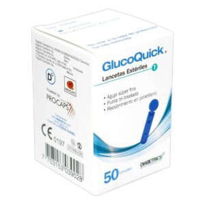 LANCETAS GLUCOQUICK ESTERILES 50 UND