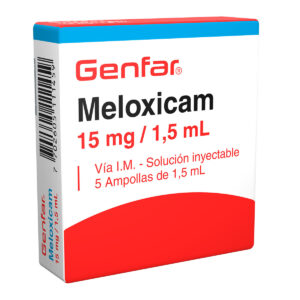 MELOXICAM 15 MG/1.5 ML 5 AMPOLLA GF
