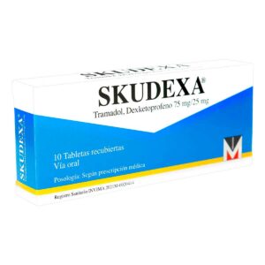 SKUDEXA 75/25 MG 10 TABLETAS