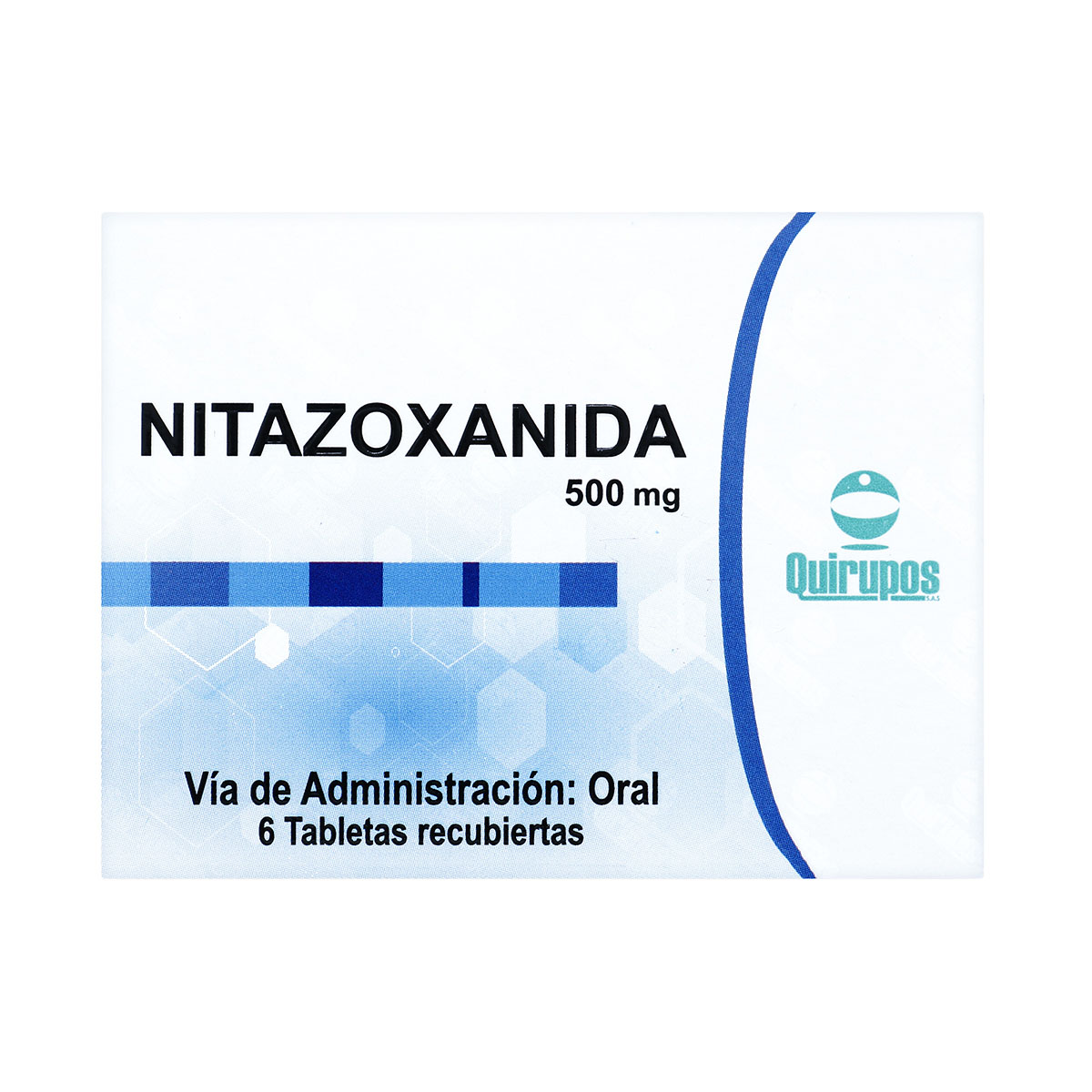 NITAZOXANIDA 500 MG 6 TBS