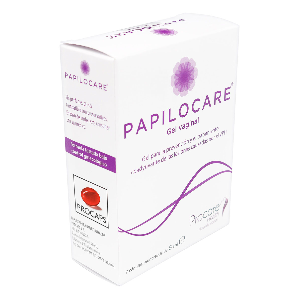 PAPILOCARE GEL VAGINAL 7 UND.5ML PC