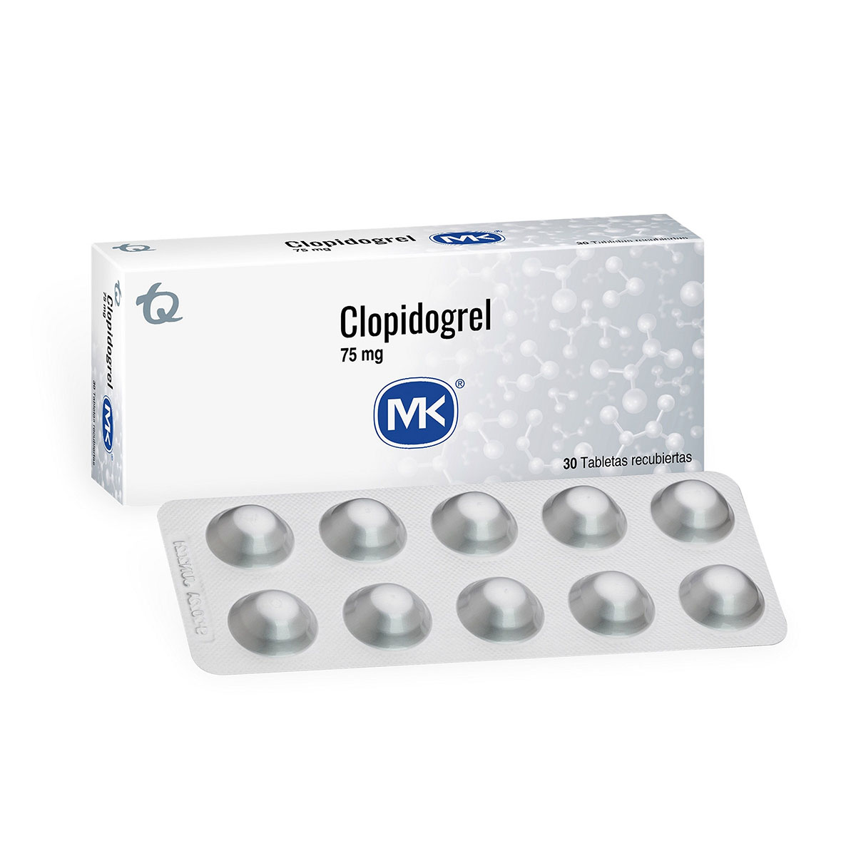 CLOPIDOGREL 75 MG 30 TABLETAS MK46215