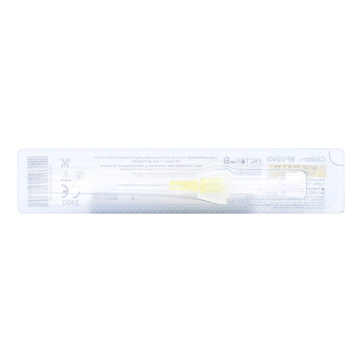 CATETER CANULA INTRAVENOSA 24G UND ICOM