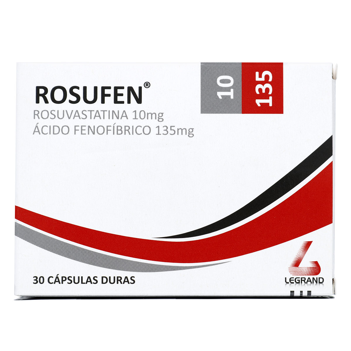 ROSUFEN 10/135 MG 30 CAPSULAS