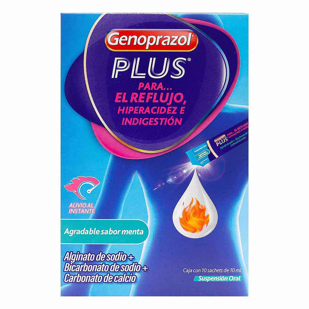 GENOPRAZOL PLUS 10 SACHETS 10 ML