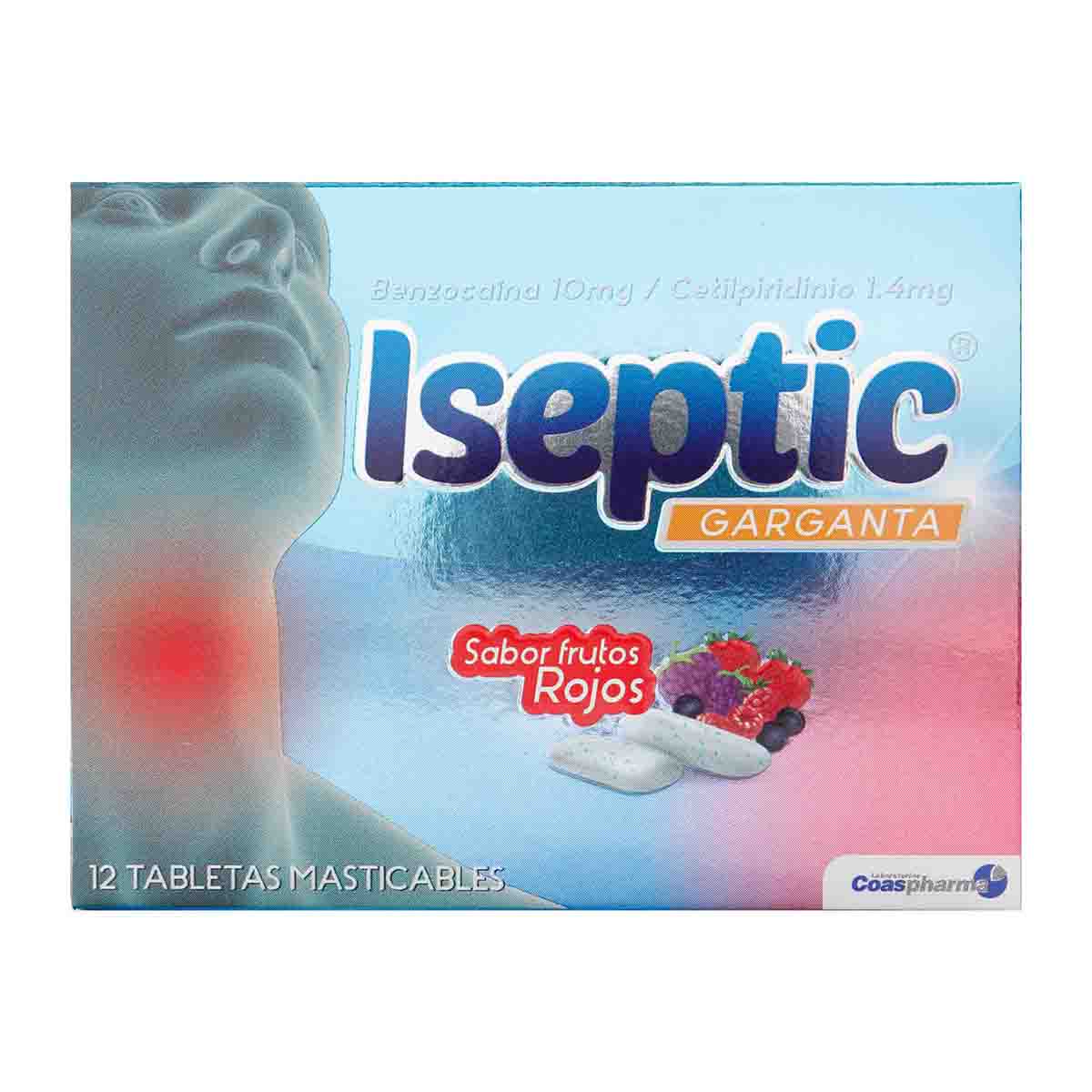 ISEPTIC FRUTOS ROJOS CAJA 12 TBS COA