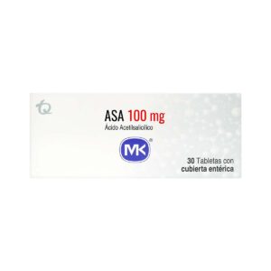 ASA 100 MG  30 TBS MK