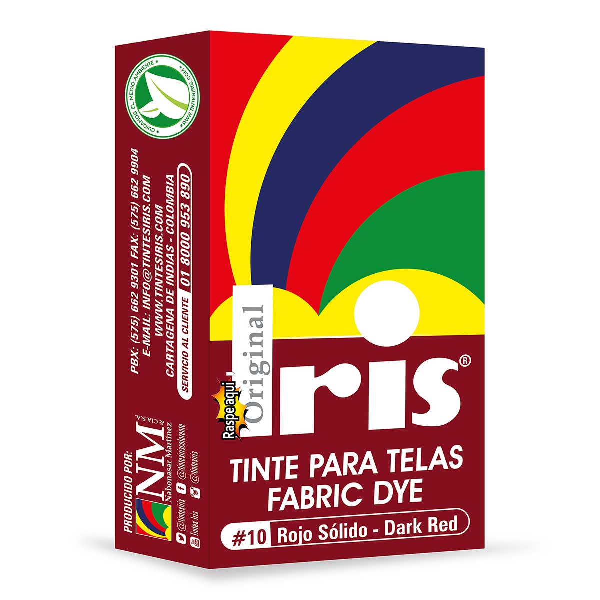 TINTE IRIS 10 ROJO SOLIDO 9 GR