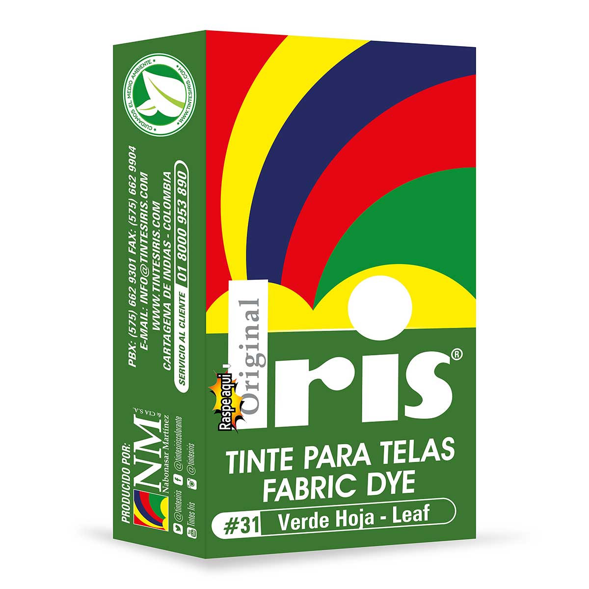 TINTE IRIS 31 VERDE HOJA 9 GR