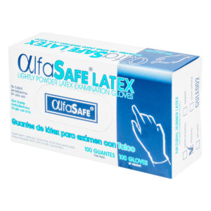 GUANTE EXAMEN ALFA LATEX 100 UND S