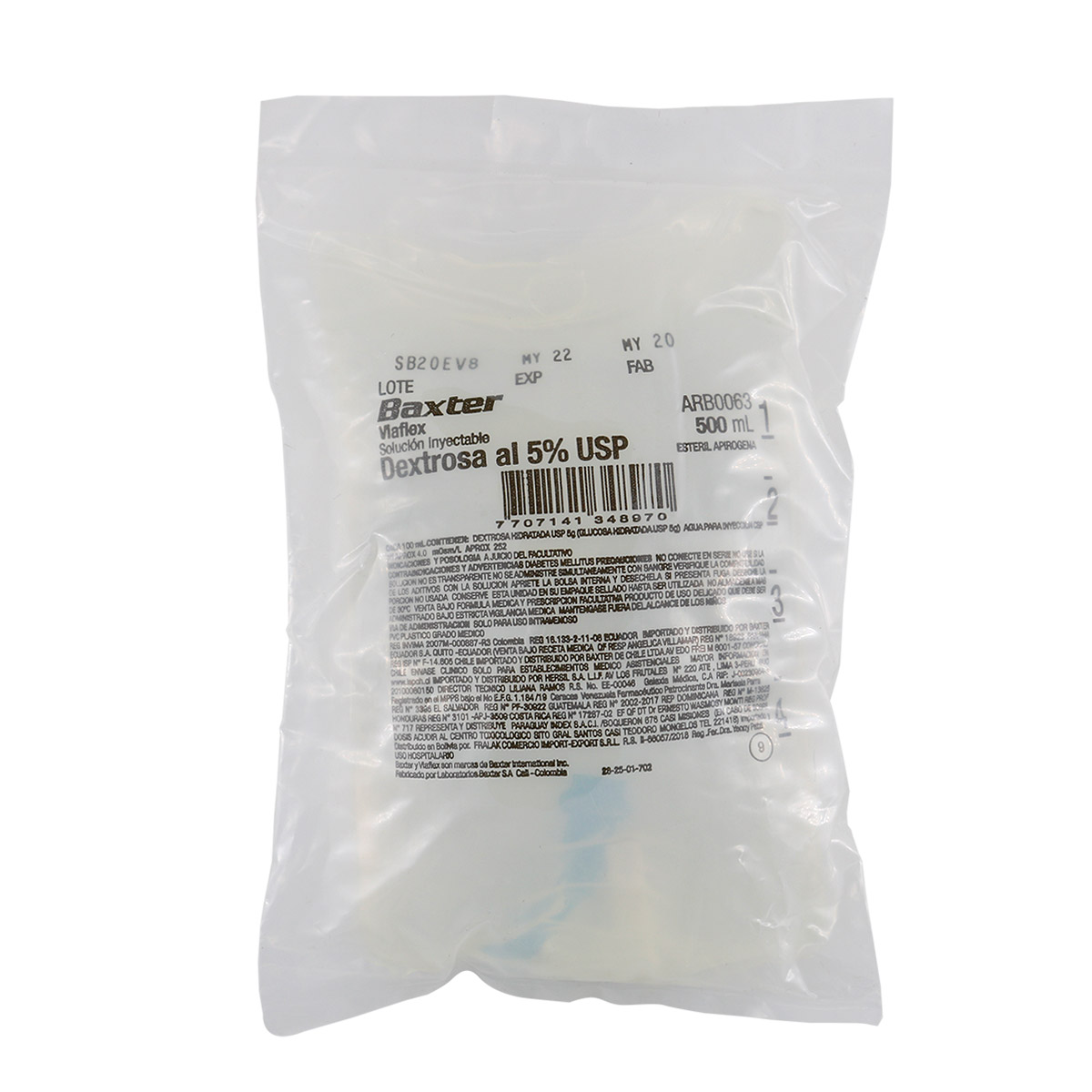 DEXTROSA 5% AD 500 ML ARB0063