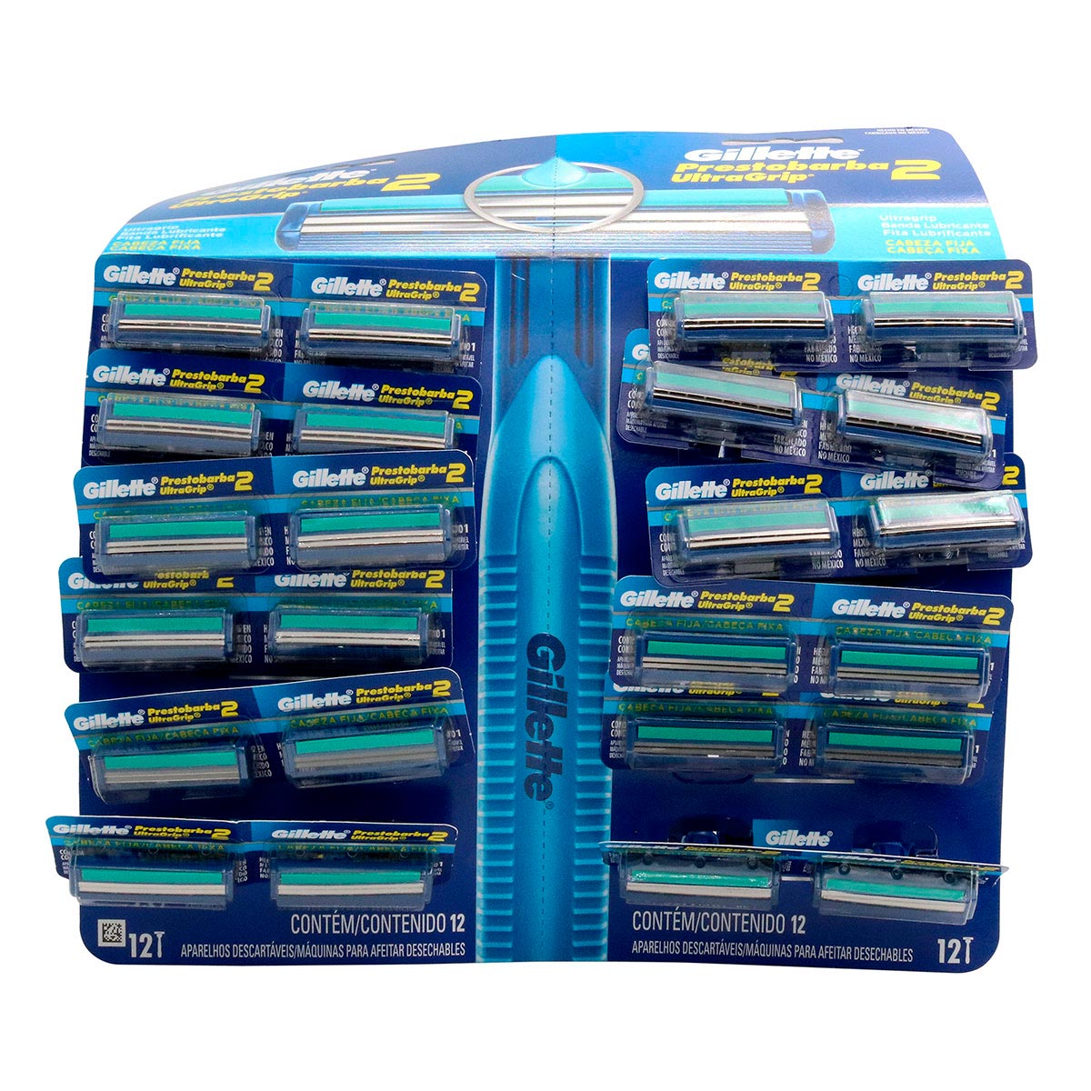 MAQ.PRESTOBARBA U.GRIP 24 UND AZUL