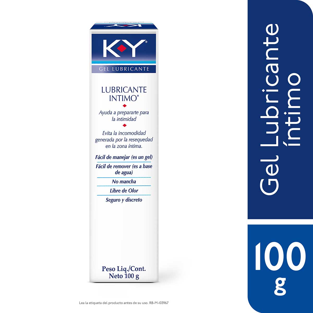 LUBRICANTE INTIMO K-Y GEL 100 GR