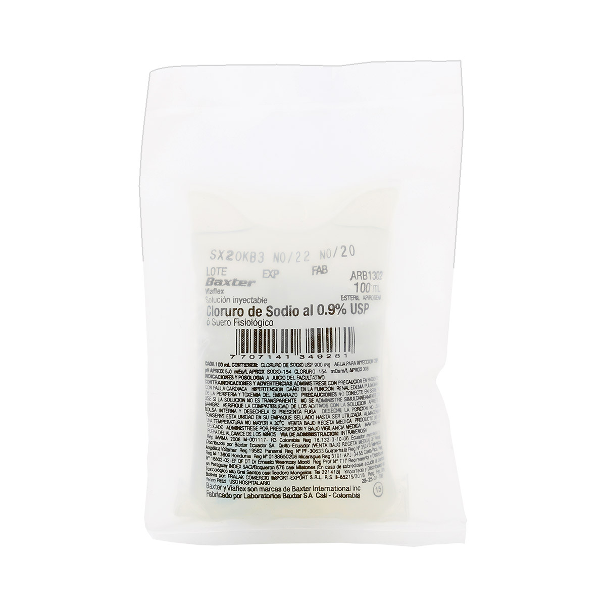 SUERO FISIOLOGICO CLOR.SODIO 9% 100 ML