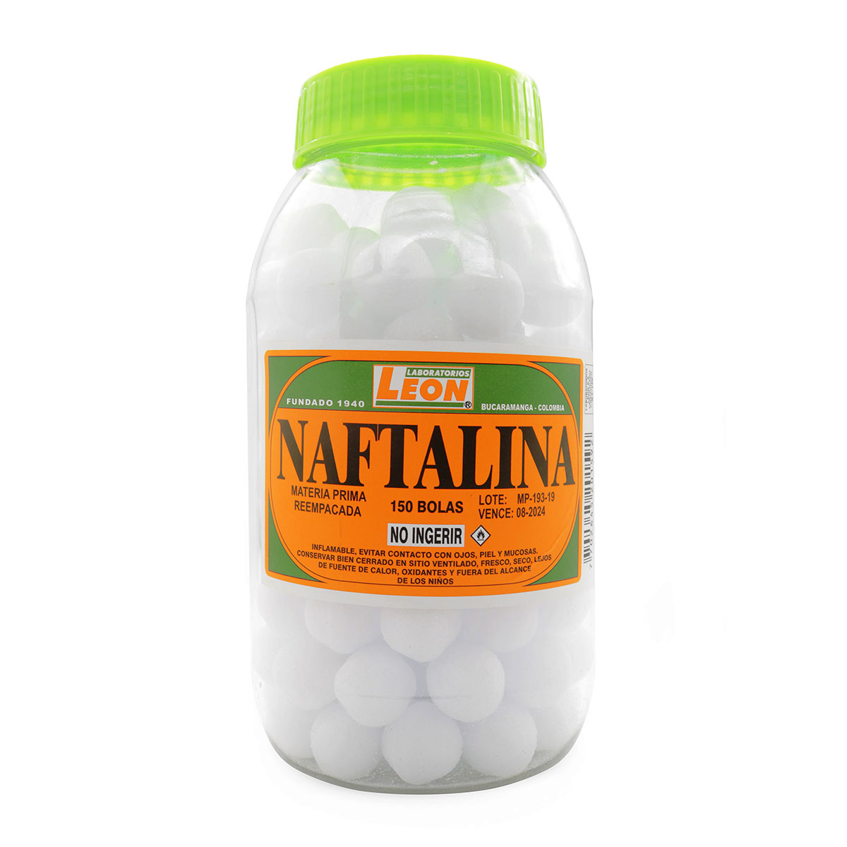 NAFTALINA PEPAS FRASCO 150 UND