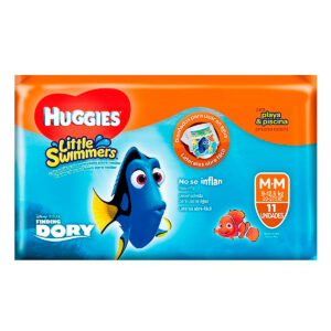 PAN.BANO HUGGIES LITTLE SWIME.P-M 11 UND