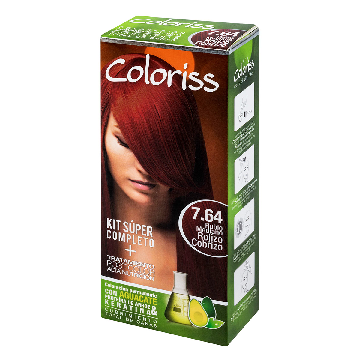 COLORIS KIT 764 RUBIO MEDIANO ROJ.COB.