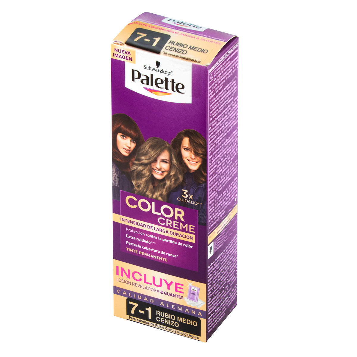 PALETTE CREM TUBO 7-1 RUBO MEDIO CENIZO