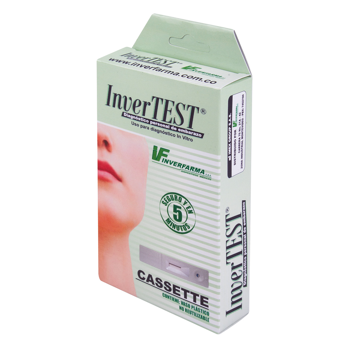 PRUEBA DE EMBARAZO CASSETTE INVERTEST