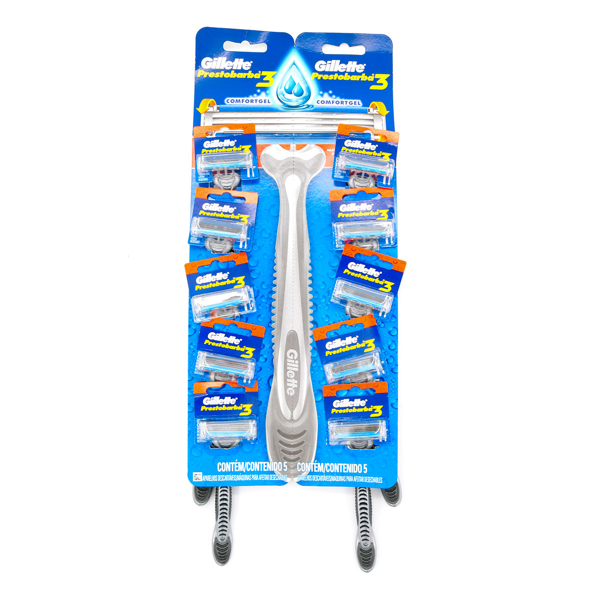 MAQ.PRESTOBARBA GILLETTE 3 10 UND