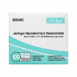 JERINGA ALFA 3P 3 ML 21X1 1/2 100 UND