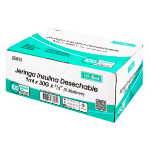 JERINGA ALFA INS.1 CC 30GX 1/3 8MM 100UN
