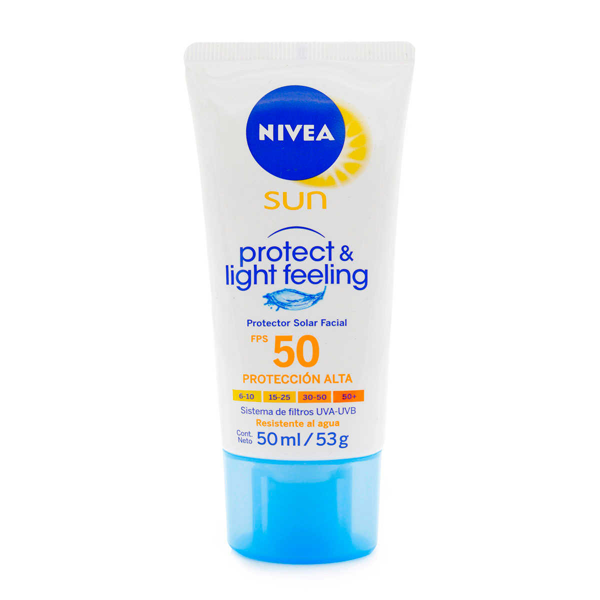 BLOQ.NIVEA SUN FACIAL FPS50 LIGHT 50 ML