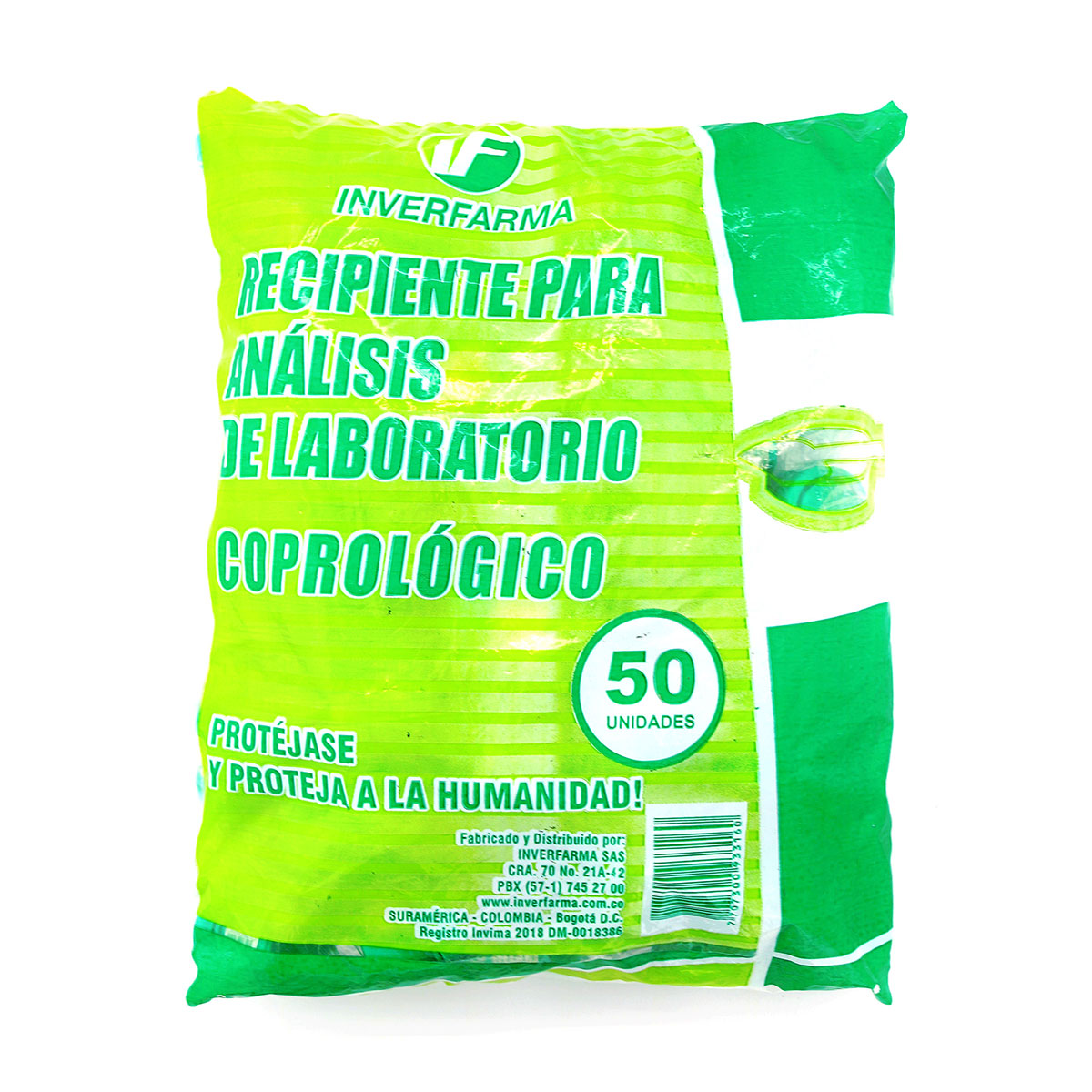 CAJA COPROLOGICA 50 UND INVERFARMA