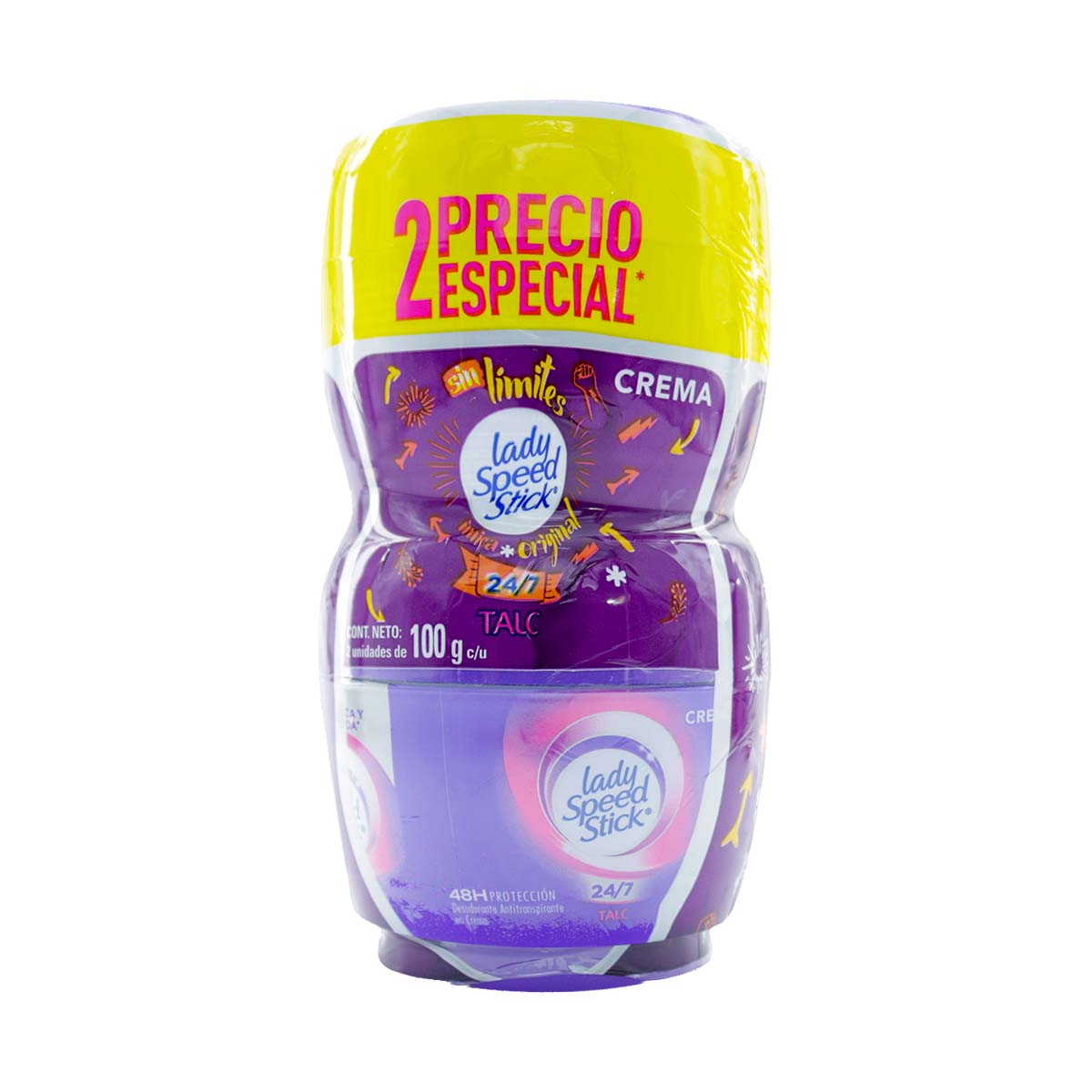 2 DTE.LADY SPEED TALC CRE 100 GR P.E M