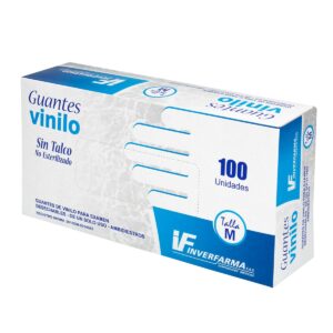 GUANTE DE VINILO T.M 100 UND INVERFARMA